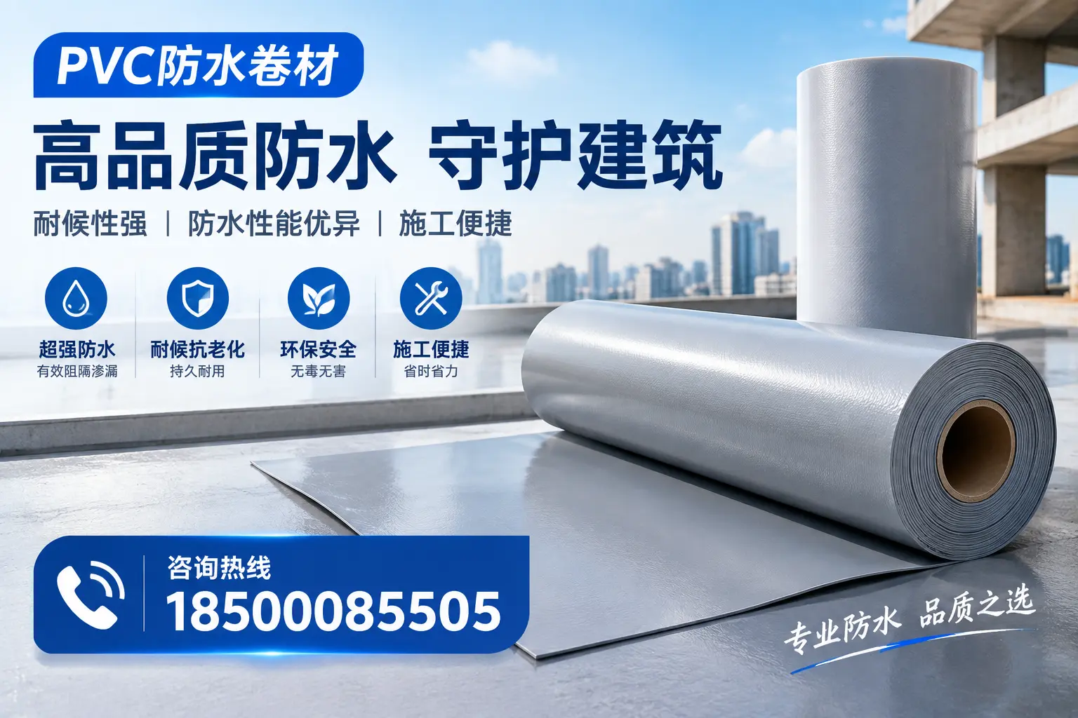 PVC防水卷材的防水效果评测，适合泉州的科学依据